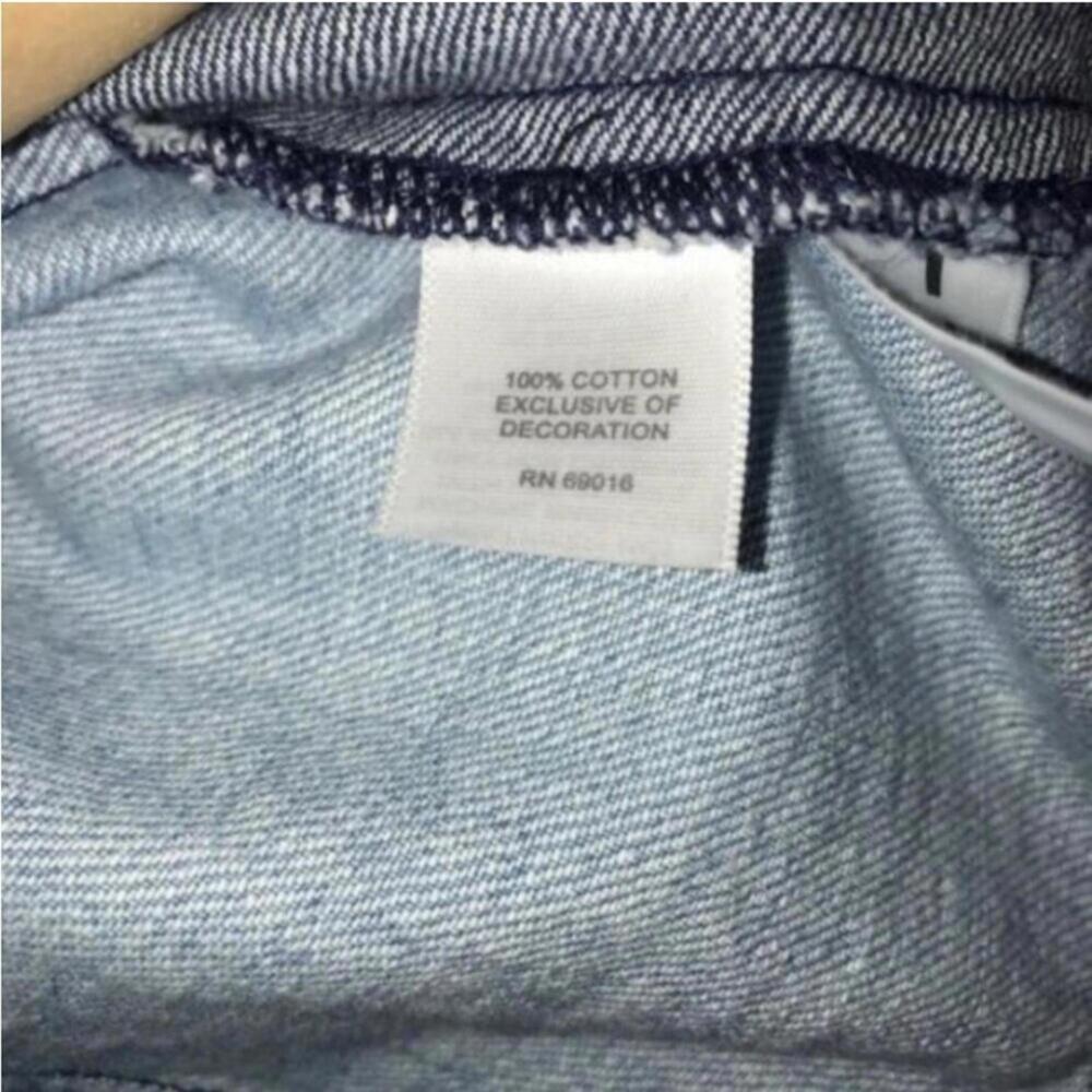 Relativity Beaded Rose Denim Patchwork Jean Jacket - image 3